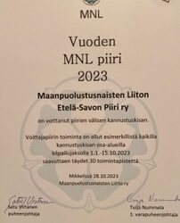 Liiton vuosikokous 28.10.2023 Mikkelissä