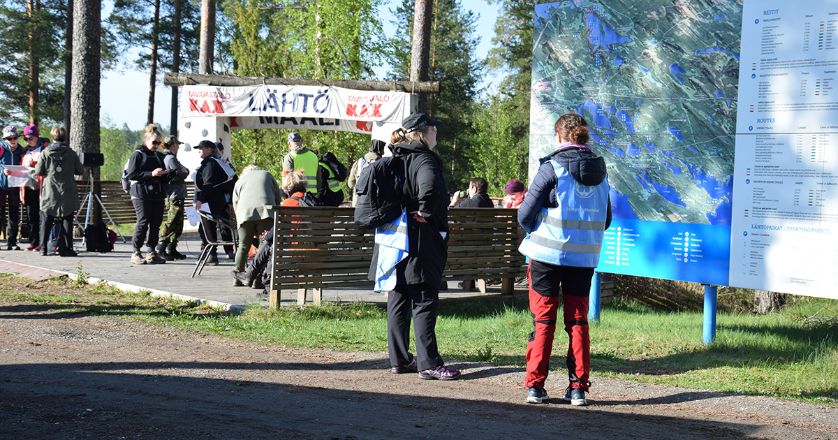 Veejjakaja-jotoksen lähtö-ja maalialue.
