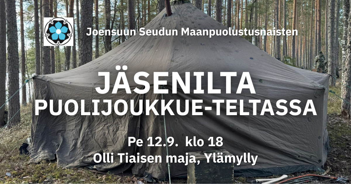 Jäsenilta - puolijoukkueteltan kokoaminen ja yöpyminen