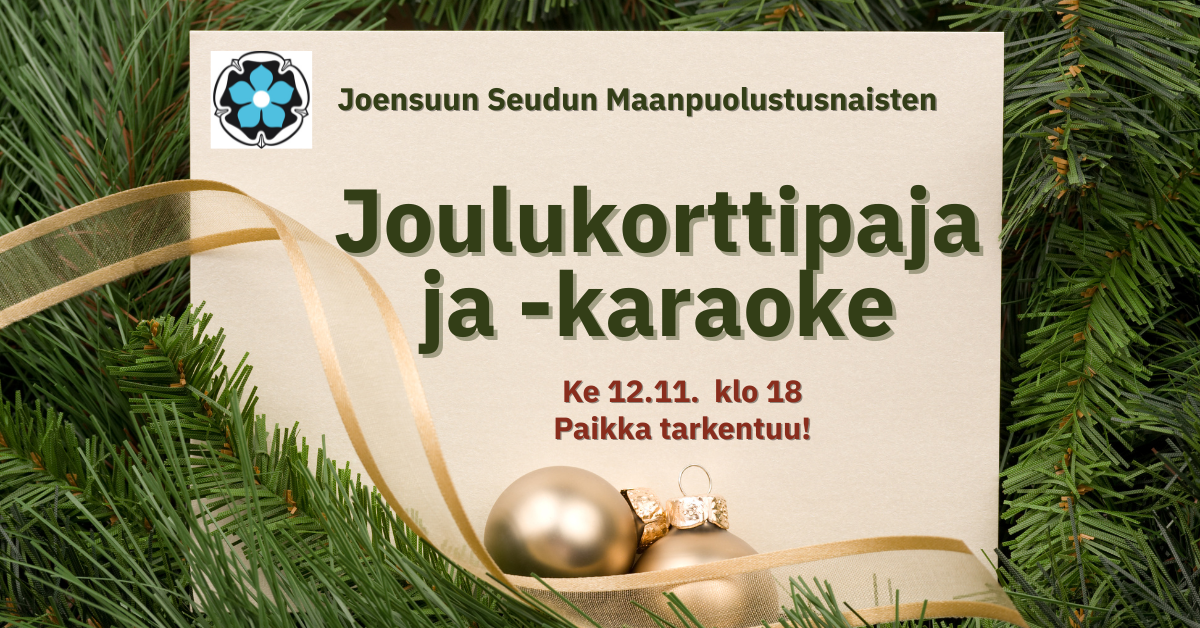 Joulukorttipaja ja -karaoke