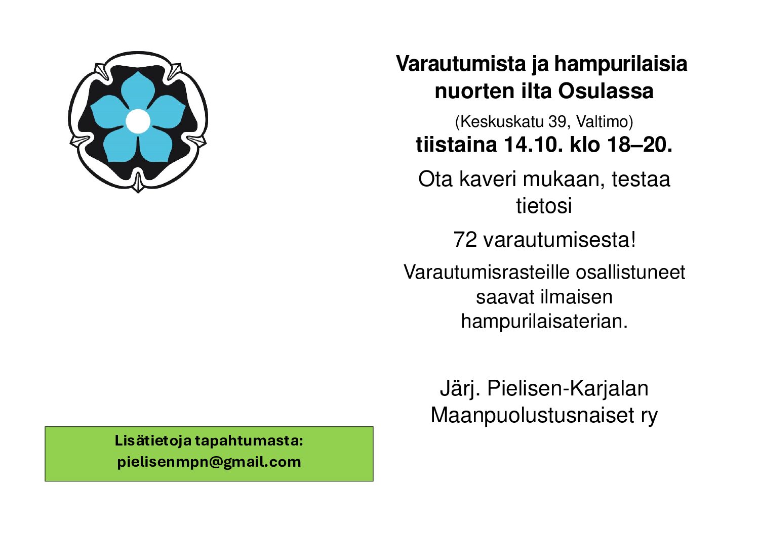 Nuorten varautumisilta