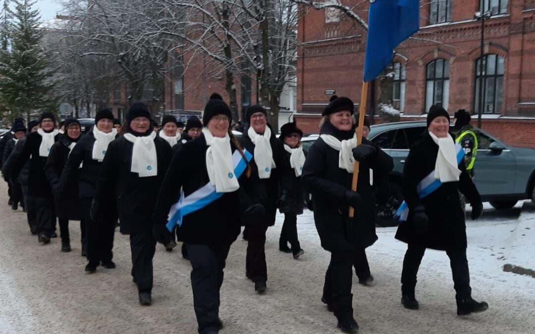 Itsenäisyyspäivän paraatissa Lappeenrannassa